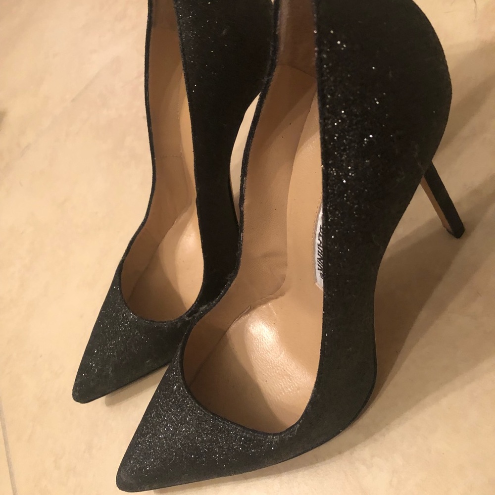 Manolo Blahnik sparkle / glitter pumps / heels